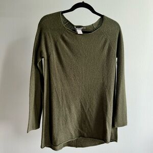 NWT InCashmere 100% Cashmere Sweater, Green | Size Small